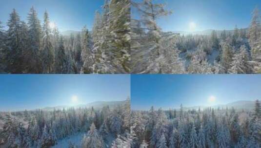 山村的冬天高清在线视频素材下载