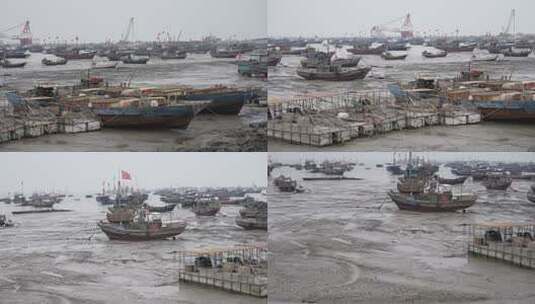 连云港西岛渔船高清在线视频素材下载
