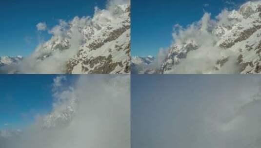 山脉雪峰风景高清在线视频素材下载