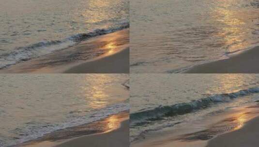 日落时分的沙滩高清在线视频素材下载
