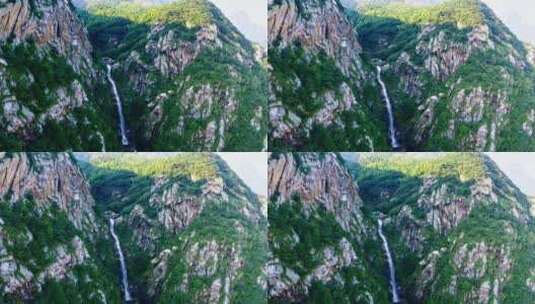 20140717航拍江西九江星子庐山瀑布高清在线视频素材下载