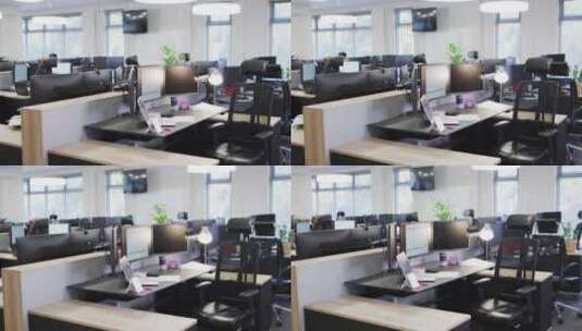 空荡荡的现代办公室高清在线视频素材下载