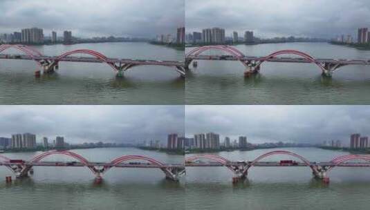 4K航拍清远大桥高清在线视频素材下载