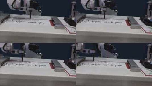机器人写毛笔字 中国科学技术馆高清在线视频素材下载
