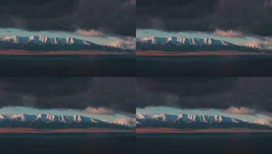 赛里木湖的云海高清在线视频素材下载