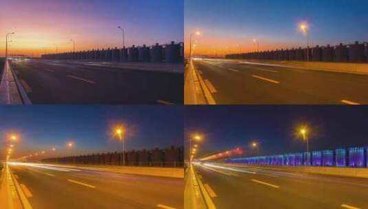北京高速公路夜景高清在线视频素材下载