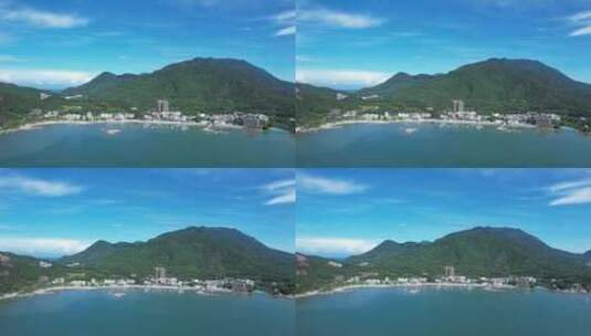 深圳旅游东渔村海景房东山码头高清在线视频素材下载