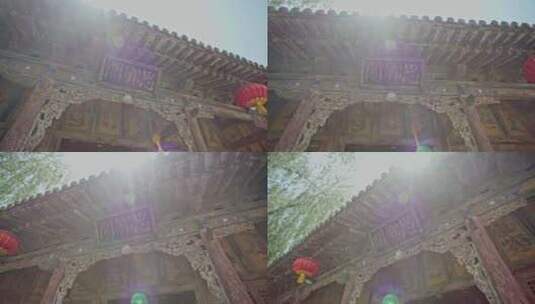 榆次老城西花园古建高清在线视频素材下载