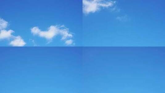 天空延时云朵蓝天白云夏日晴朗天空云层流动高清在线视频素材下载