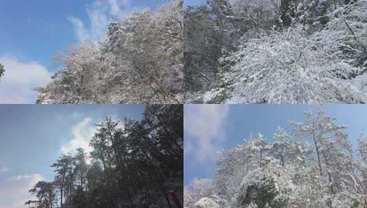 韶山雪景雪后韶山高清在线视频素材下载