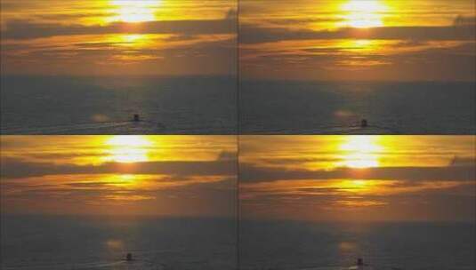 日落时的唯美海洋场景高清在线视频素材下载