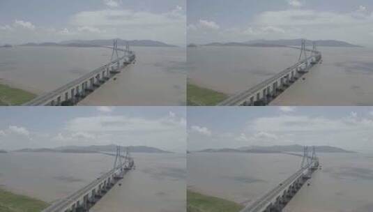 温州大门大桥高清在线视频素材下载