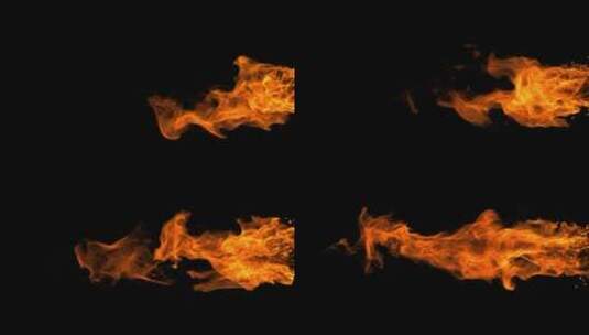 喷出的火与火花高清在线视频素材下载