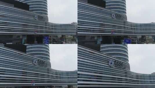 江苏徐州城市景观凯悦酒店苏宁广场航拍4K高清在线视频素材下载