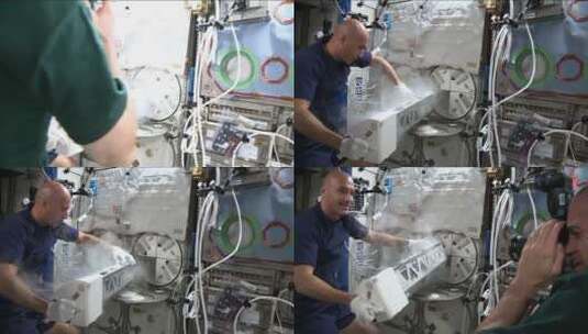 国际空间站的科学实验高清在线视频素材下载