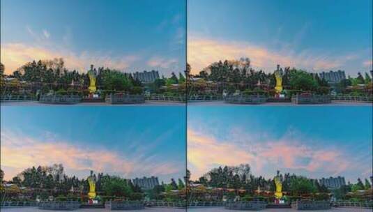 洛阳4k王城公园牡丹仙子灯光秀延时摄影高清在线视频素材下载