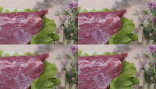 酱牛肉原料牛腱子牛瘦肉高清在线视频素材下载