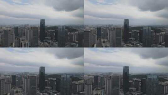 台风雨来临前的城市高清在线视频素材下载