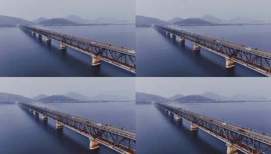 钱塘江大桥航拍高清在线视频素材下载
