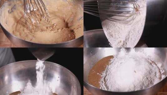 【镜头合集】点心甜品糕点面皮面糊制作高清在线视频素材下载