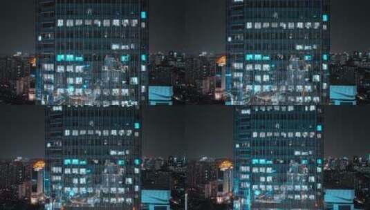 上海徐家汇城市内透高清在线视频素材下载