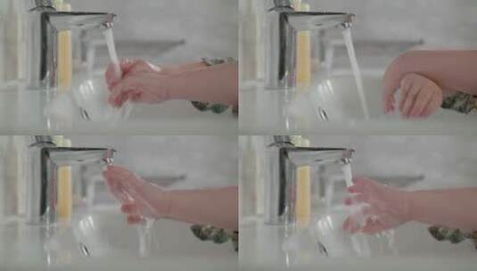 婴儿洗手高清在线视频素材下载
