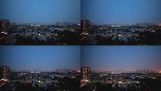 北京城市傍晚黄昏延时摄影高清在线视频素材下载