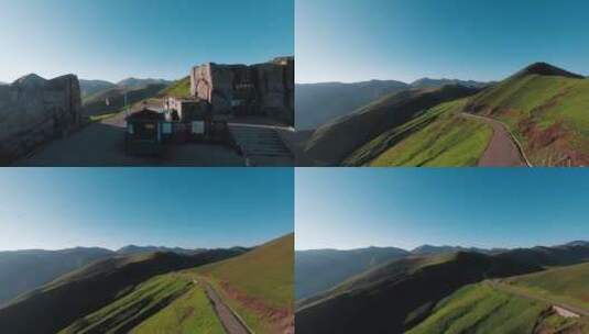 山区风景航拍视频高清在线视频素材下载
