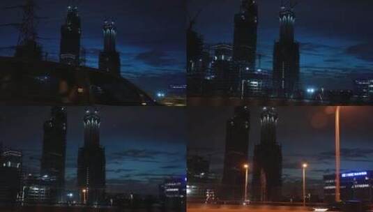 上海高架城市夜景高清在线视频素材下载