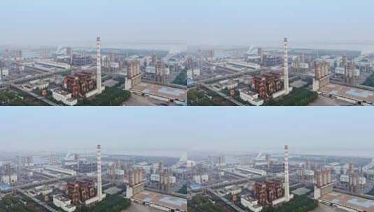 江苏常熟发电厂与煤矿工业园区高清在线视频素材下载