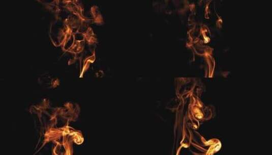 4k桔黄色烟雾效果魔法梦幻视频素材 (3)高清在线视频素材下载