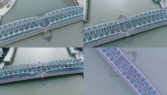 外白渡桥航拍合集高清在线视频素材下载