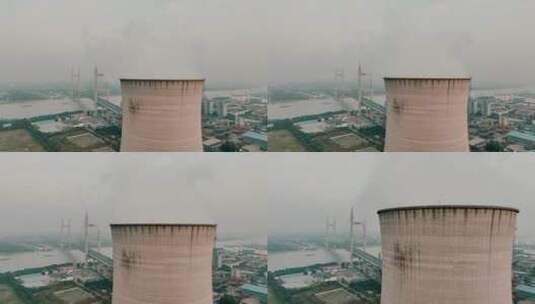 闵浦大桥发电厂高清在线视频素材下载