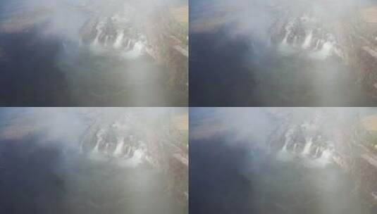 清晨云雾中湍急的河流高清在线视频素材下载