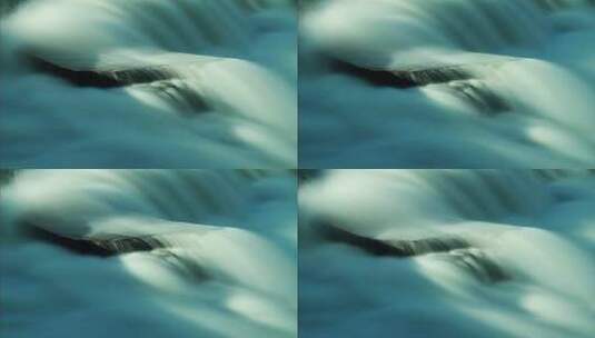 瀑布河水流延时高清在线视频素材下载