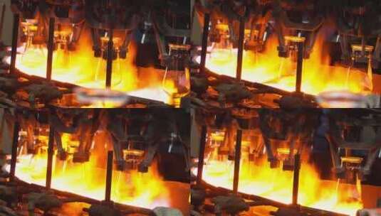 高温火焰烧制玻璃器皿高清在线视频素材下载