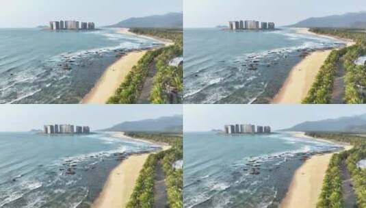海边沙滩航拍高清在线视频素材下载