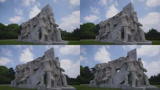 革命烈士雕像高清在线视频素材下载