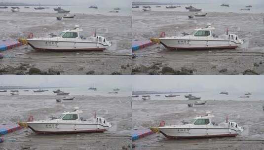 连云港西岛渔船高清在线视频素材下载