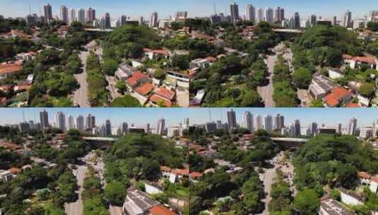巴西圣保罗市中心的苏马雷大道。旅游地标。高清在线视频素材下载