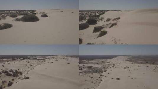 澳大利亚新南威尔士芒戈国家公园的沙丘4K高清在线视频素材下载