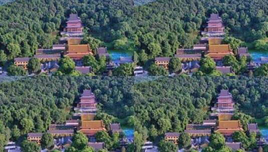 中国杭州西湖净慈禅寺高清在线视频素材下载
