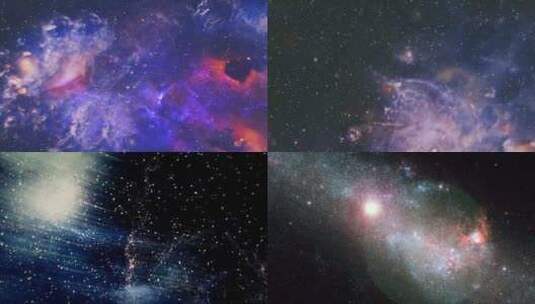 【合集】粒子星系星云宇宙抽象背景高清在线视频素材下载