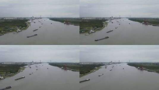 上海闵行浦江第一湾4K航拍高清在线视频素材下载