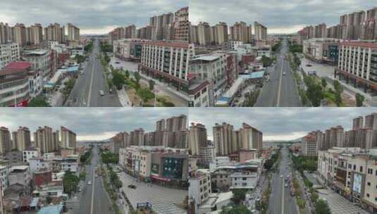 漳州市长泰区城市美景航拍高清在线视频素材下载