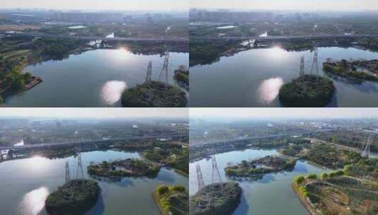 上海沔青公园4K高清在线视频素材下载