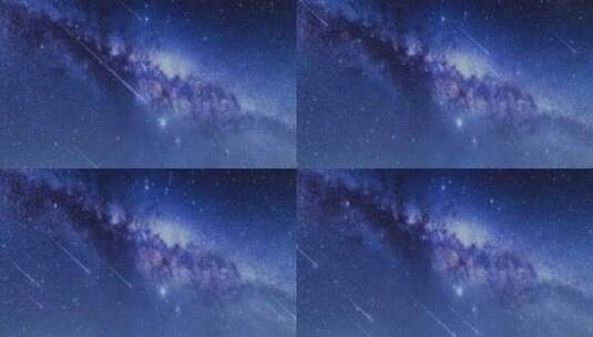 循环-宇宙星空流星背景视频高清在线视频素材下载