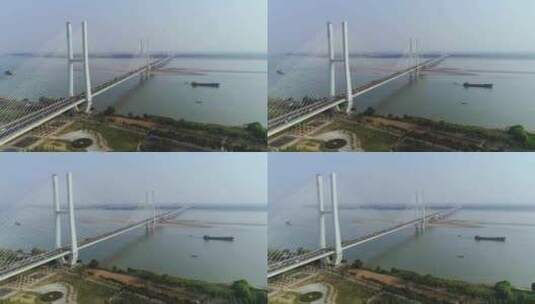 荆州长江大桥高清在线视频素材下载