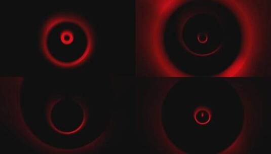带通道 红色圆形扩散光线 隧道穿梭光线高清在线视频素材下载