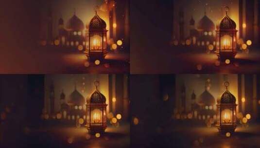 斋月卡里姆开斋节穆巴拉克背景高清在线视频素材下载